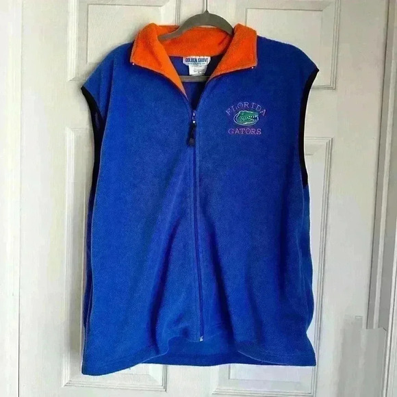 Golden Grove Florida Gator College Blue Orange Sleeveless Vest Size XL - Picture 1 of 6